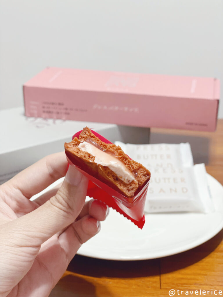 日本超人氣必買伴手禮-Press Butter Sand草莓焦糖奶油夾心餅乾