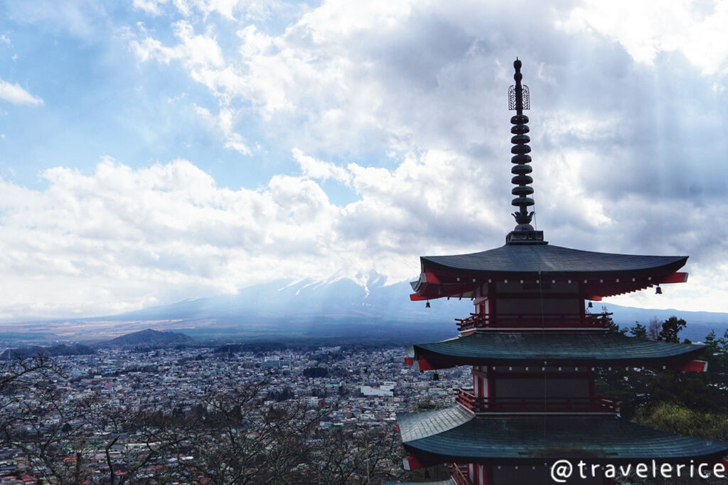東京自由行-新倉山淺間公園-富士山與五重塔