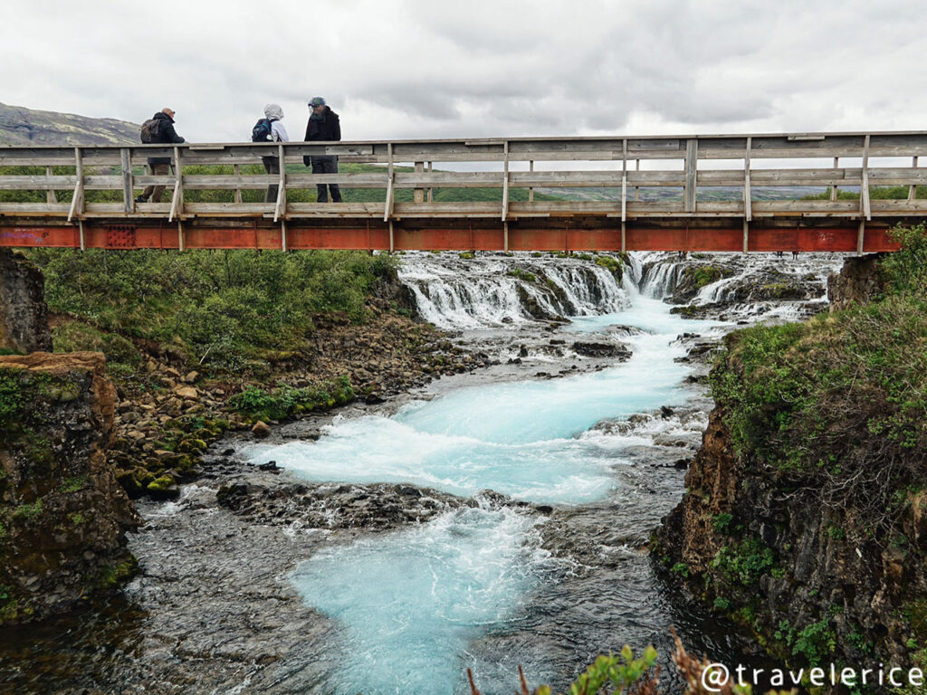 Bruarfoss 蒂芬尼藍瀑布