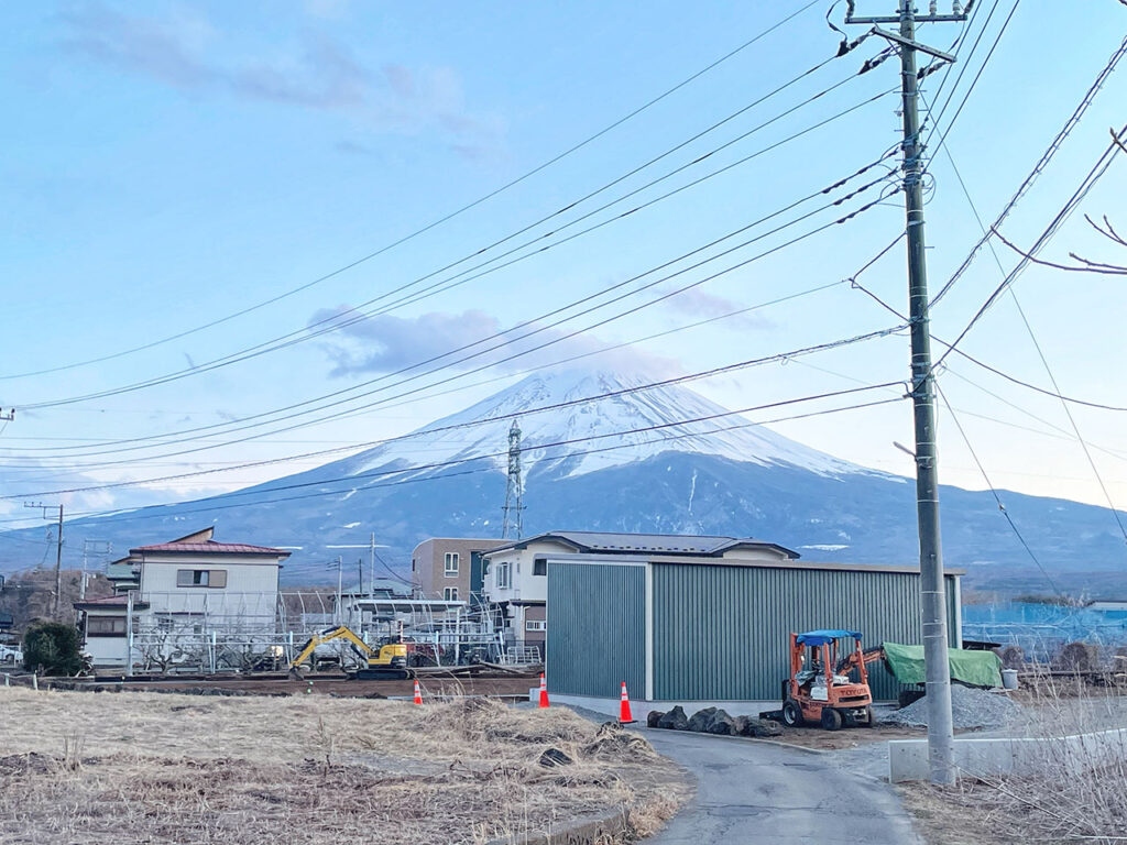 【河口湖】傍晚的富士山