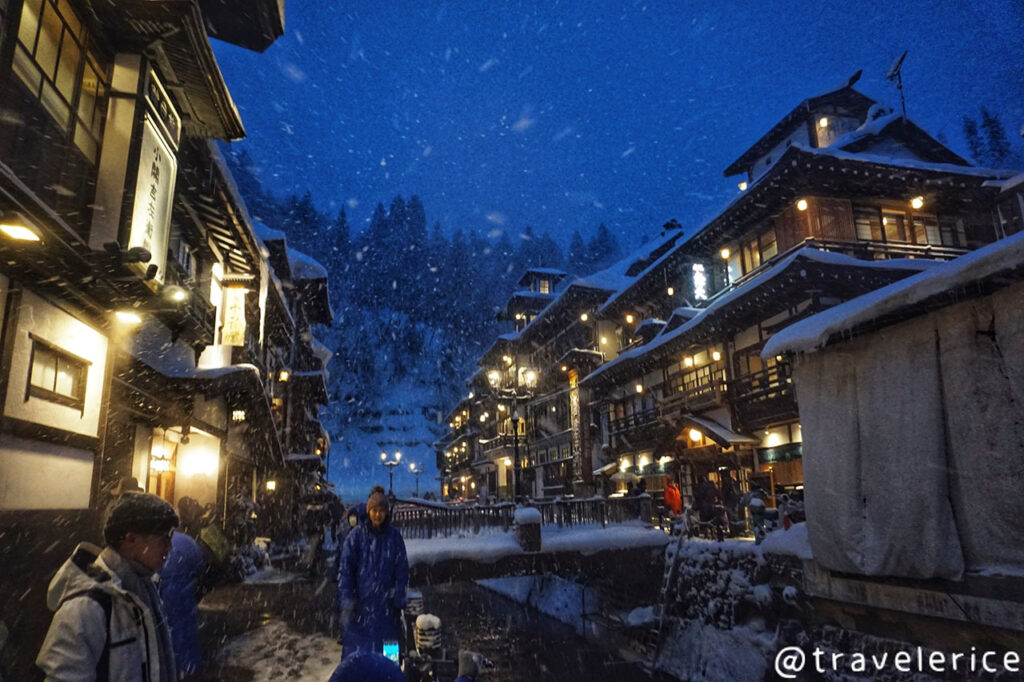 【仙台自由行】銀山溫泉-溫泉街夜景