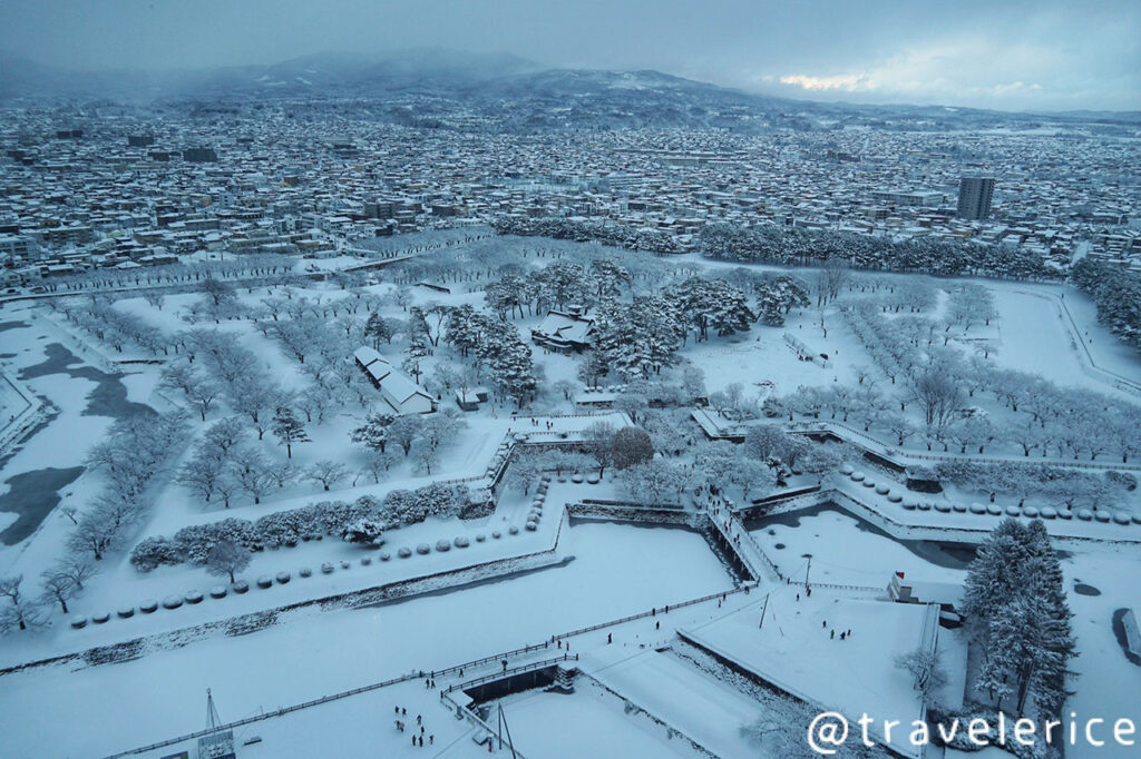 【函館】冬天五稜郭公園